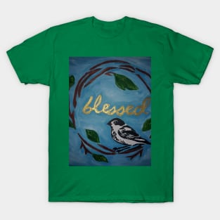 Blessed Black Phoebe Bird T-Shirt